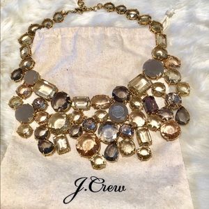 J. Crew jewel collar statement necklace.